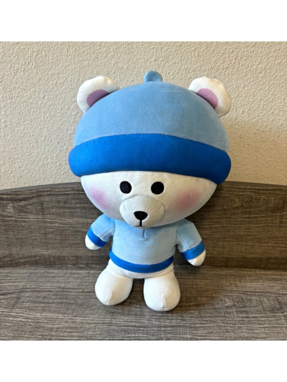 Moriah Elizabeth Small Guys & Gals ALFRED Bear Blue/White